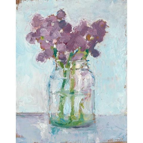 Impressionist Floral Study II Black Modern Wood Framed Art Print by Harper, Ethan