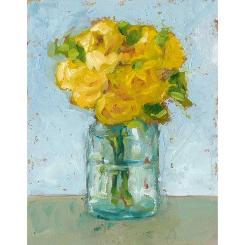 Impressionist Floral Study III Black Modern Wood Framed Art Print by Harper, Ethan