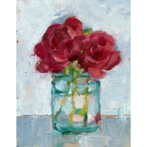 Impressionist Floral Study IV Black Modern Wood Framed Art Print by Harper, Ethan