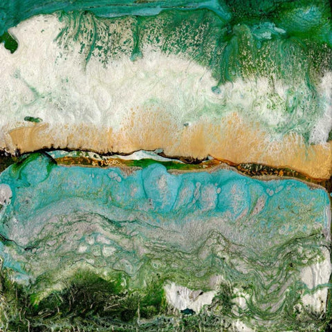 Tigris  White Modern Wood Framed Art Print with Double Matting by Ludwig, Alicia