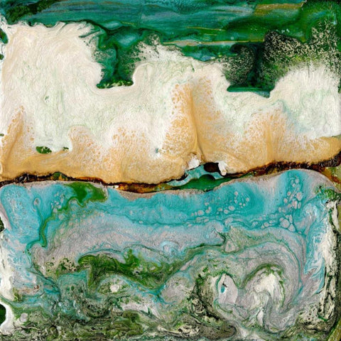 Euphrates Black Modern Wood Framed Art Print with Double Matting by Ludwig, Alicia