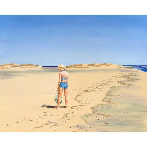 Beach Vacation VI Gold Ornate Wood Framed Art Print with Double Matting by Miller, Dianne