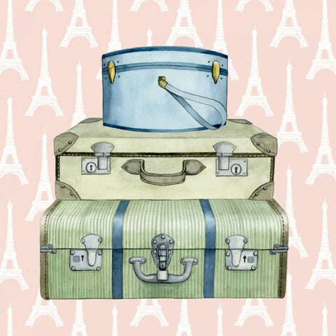 Travel Dream I White Modern Wood Framed Art Print with Double Matting by Popp, Grace