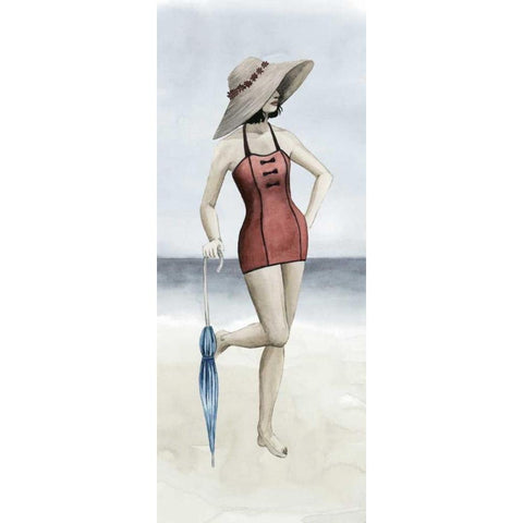 Beach Beauty I White Modern Wood Framed Art Print by Popp, Grace