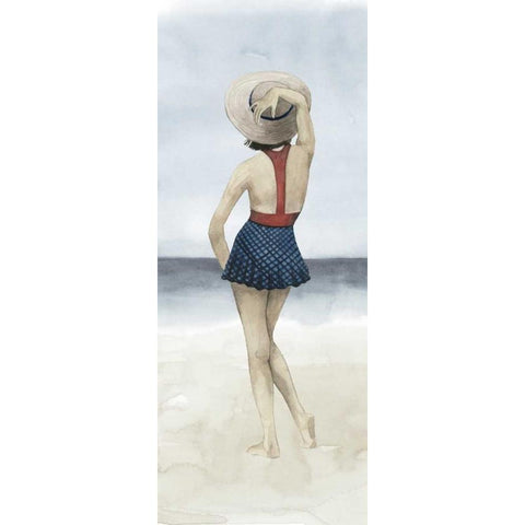 Beach Beauty II Black Modern Wood Framed Art Print with Double Matting by Popp, Grace