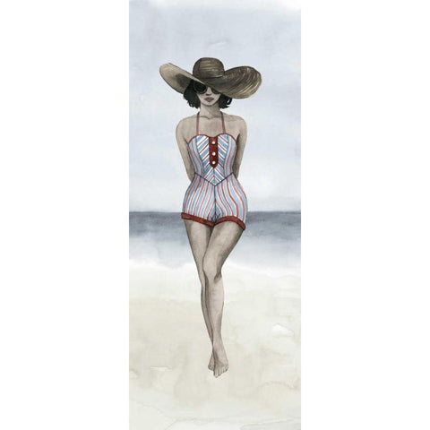 Beach Beauty III Gold Ornate Wood Framed Art Print with Double Matting by Popp, Grace