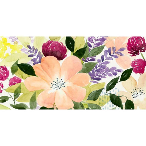 Vivid Blooming I White Modern Wood Framed Art Print by Popp, Grace