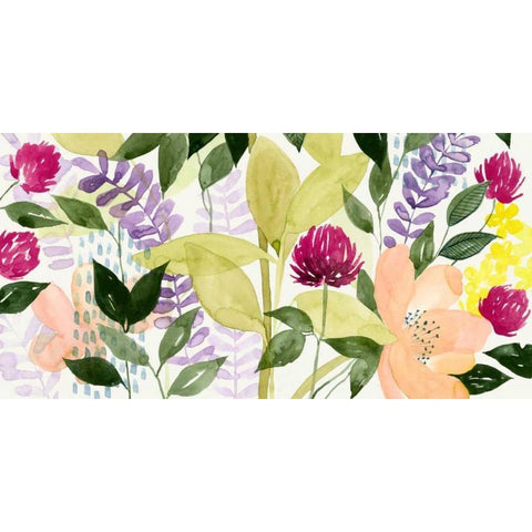 Vivid Blooming II White Modern Wood Framed Art Print by Popp, Grace