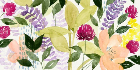 Vivid Blooming II White Modern Wood Framed Art Print with Double Matting by Popp, Grace