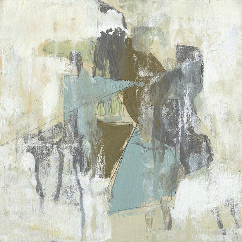 Mod Occlusion I White Modern Wood Framed Art Print by Goldberger, Jennifer