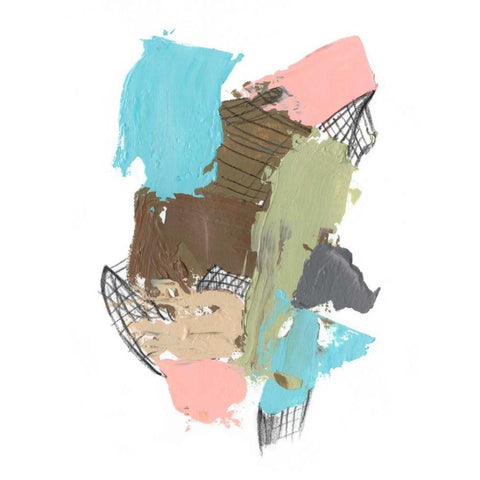 Paint Web I White Modern Wood Framed Art Print by Goldberger, Jennifer