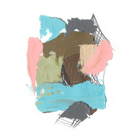 Paint Web II Black Modern Wood Framed Art Print by Goldberger, Jennifer