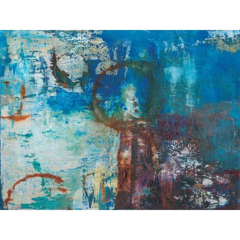 Oxidation Black Modern Wood Framed Art Print with Double Matting by Fuchs, Jodi