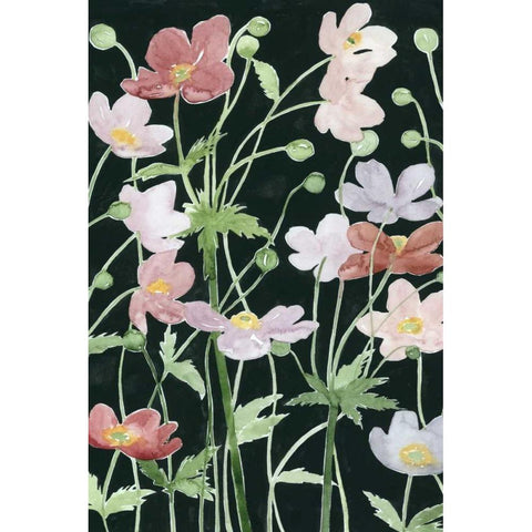 Anemone Dance III White Modern Wood Framed Art Print by Popp, Grace