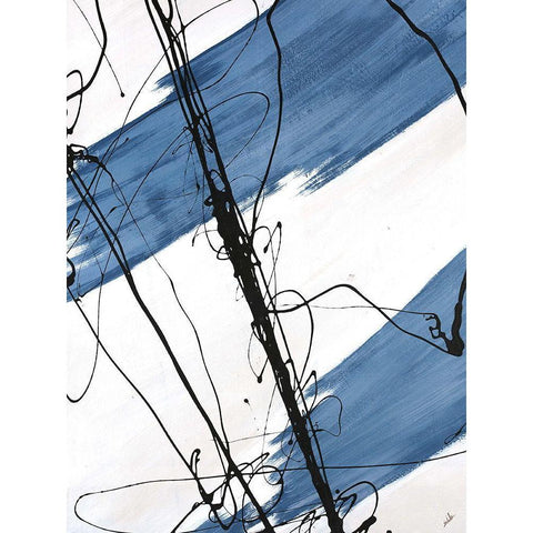 Adaptation I Black Modern Wood Framed Art Print with Double Matting by Schicker, Joshua