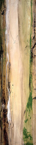 Analogous II Black Ornate Wood Framed Art Print with Double Matting by Taylor, Kari