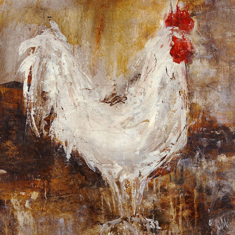 Backyard Guest I Black Modern Wood Framed Art Print by Maas, Jodi