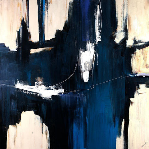 Caves Black Ornate Wood Framed Art Print with Double Matting by Edmunds, Sydney