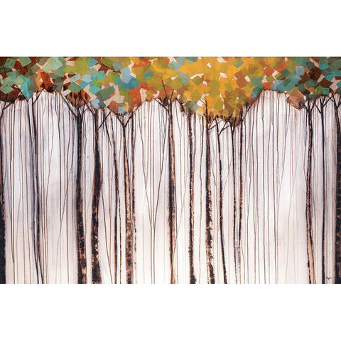 Light in the Leaves Black Modern Wood Framed Art Print by Taylor, Kari