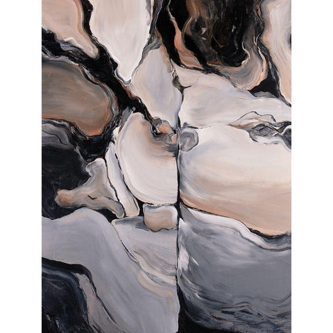 Sediment Black Modern Wood Framed Art Print by Edmunds, Sydney