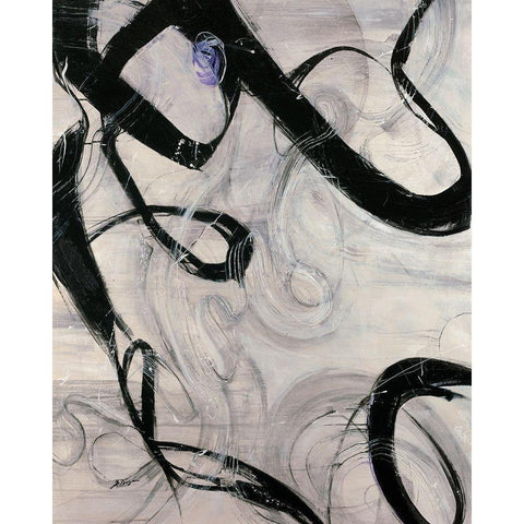 Slow Dance Black Modern Wood Framed Art Print with Double Matting by Douglass, Farrell