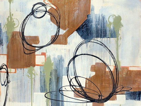 Verse VI White Modern Wood Framed Art Print with Double Matting by Schicker, Joshua