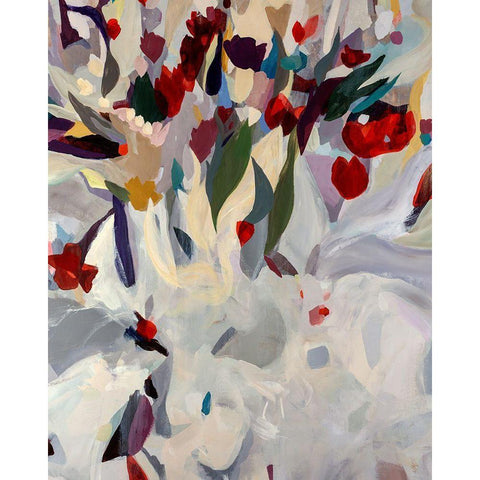 Coronation Black Modern Wood Framed Art Print by Maas, Jodi