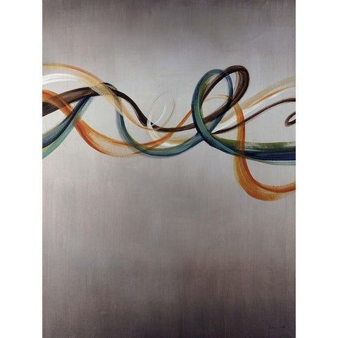 Fluent III Gold Ornate Wood Framed Art Print with Double Matting by Edmunds, Sydney
