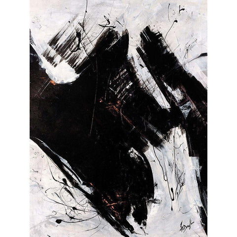 Staccato I White Modern Wood Framed Art Print by Douglass, Farrell