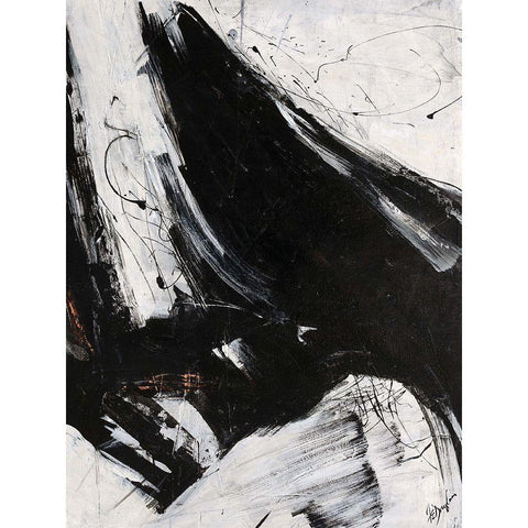 Staccato II White Modern Wood Framed Art Print by Douglass, Farrell