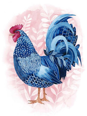 Lyrical Crow II Black Ornate Wood Framed Art Print with Double Matting by Popp, Grace