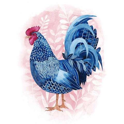 Lyrical Crow II Black Modern Wood Framed Art Print by Popp, Grace