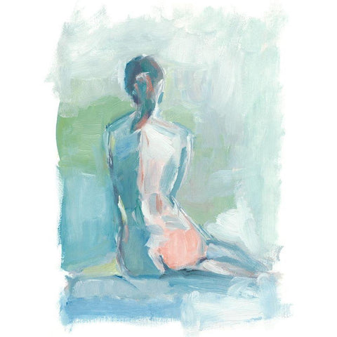 Modern Figure Study I White Modern Wood Framed Art Print by Harper, Ethan