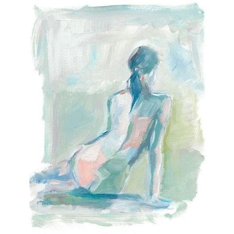 Modern Figure Study II Black Modern Wood Framed Art Print with Double Matting by Harper, Ethan