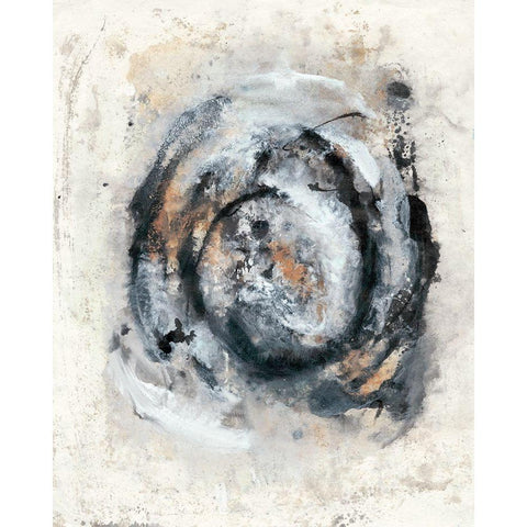 Circular Energy IV Black Modern Wood Framed Art Print by Combs, Joyce