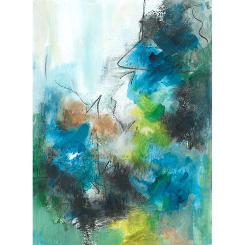 Spring Delight I White Modern Wood Framed Art Print by Combs, Joyce
