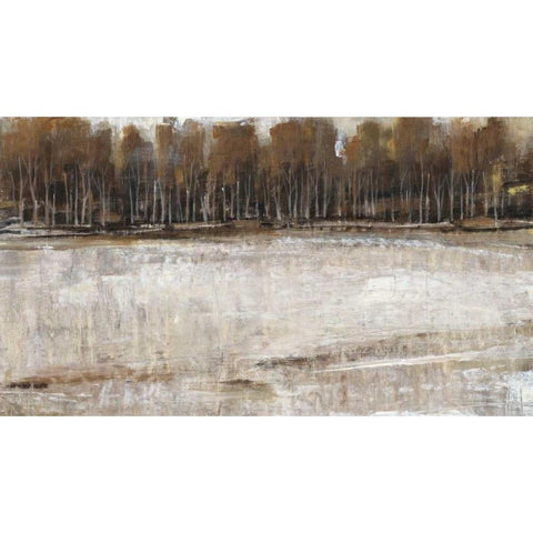 Neutral Reflection II White Modern Wood Framed Art Print by OToole, Tim