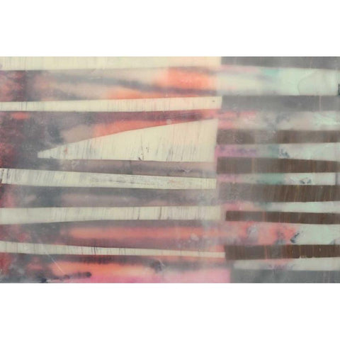 Lines and Layers I Black Modern Wood Framed Art Print by Goldberger, Jennifer