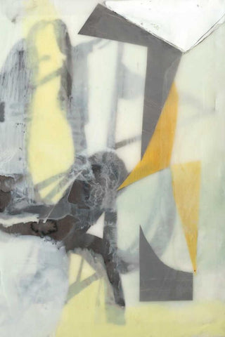 Ribbon in Wax II Black Ornate Wood Framed Art Print with Double Matting by Goldberger, Jennifer