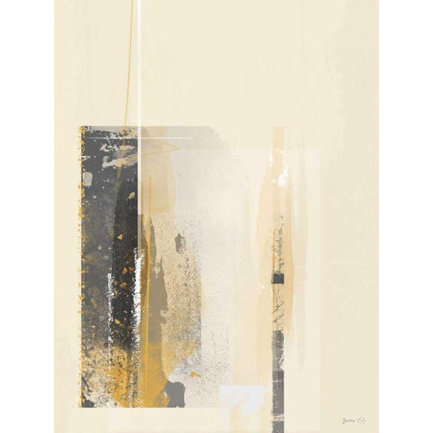 Deeper Shadows I Black Modern Wood Framed Art Print by Green Lili