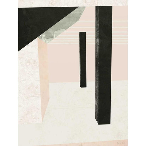 Outside In II White Modern Wood Framed Art Print by Green Lili