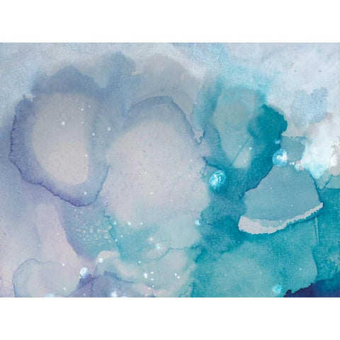 Ice Crystals I Black Modern Wood Framed Art Print with Double Matting by Combs, Joyce