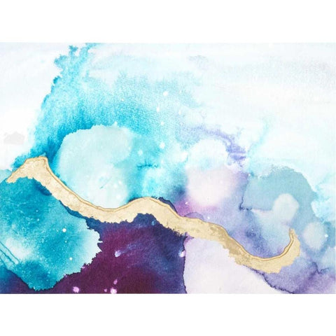 Ice Crystals II White Modern Wood Framed Art Print by Combs, Joyce