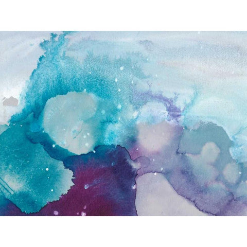 Ice Crystals II Black Modern Wood Framed Art Print by Combs, Joyce