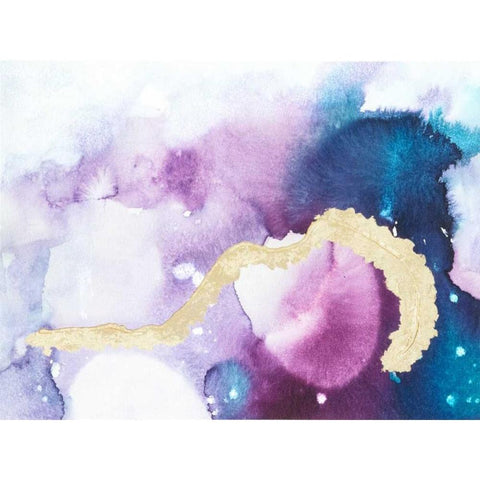 Ice Crystals III Gold Ornate Wood Framed Art Print with Double Matting by Combs, Joyce