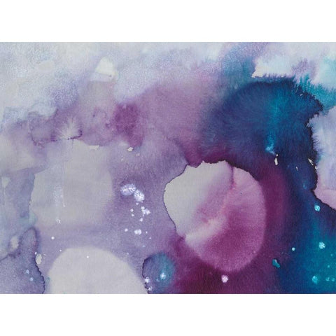 Ice Crystals III White Modern Wood Framed Art Print by Combs, Joyce