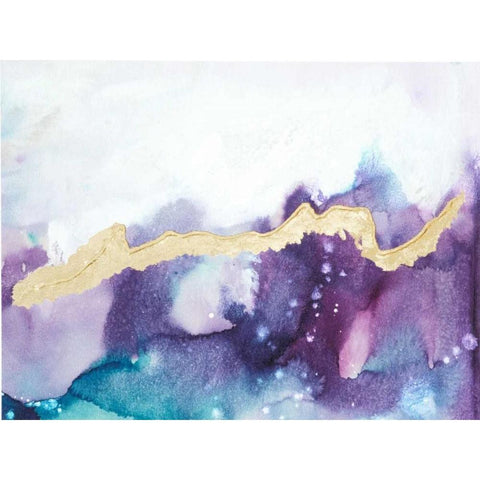 Ice Crystals IV Gold Ornate Wood Framed Art Print with Double Matting by Combs, Joyce