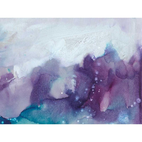 Ice Crystals IV White Modern Wood Framed Art Print by Combs, Joyce