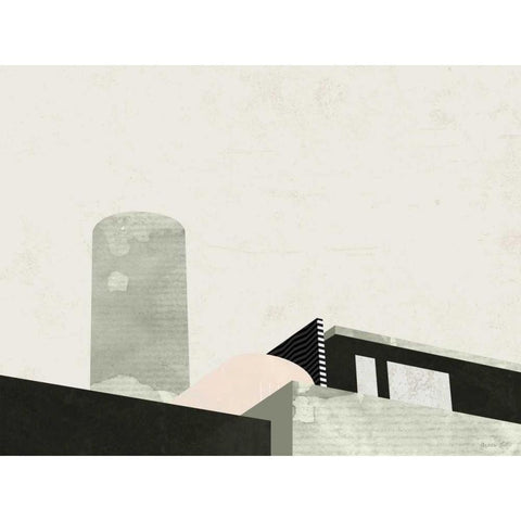 Graphic New York II White Modern Wood Framed Art Print by Green Lili