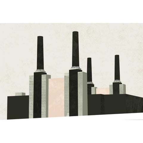 Graphic New York V White Modern Wood Framed Art Print by Green Lili